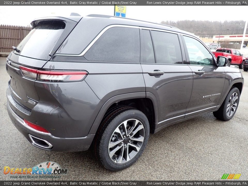 2022 Jeep Grand Cherokee Overland 4x4 Baltic Gray Metallic / Global Black/Steel Gray Photo #6