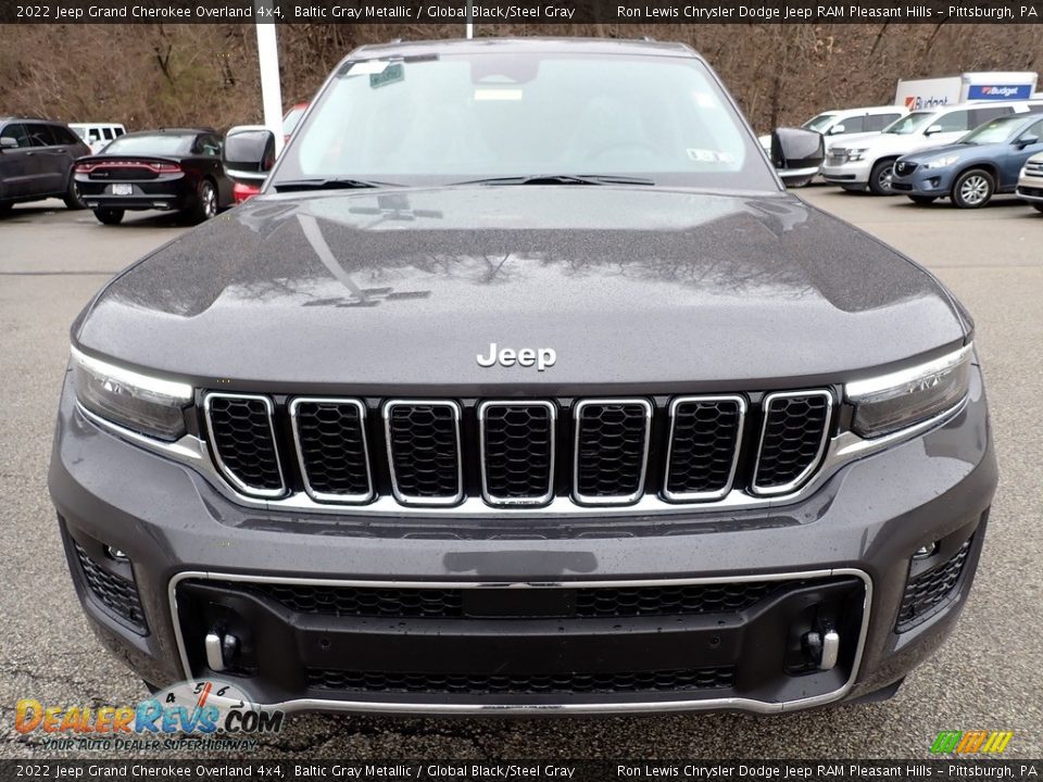 2022 Jeep Grand Cherokee Overland 4x4 Baltic Gray Metallic / Global Black/Steel Gray Photo #9