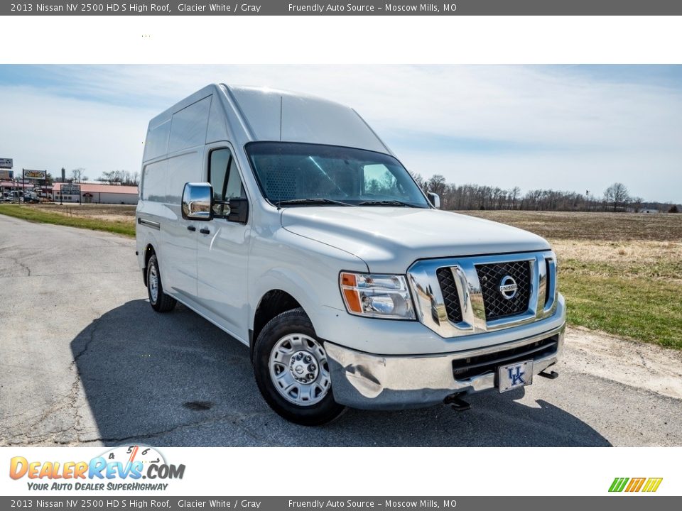 2013 Nissan NV 2500 HD S High Roof Glacier White / Gray Photo #1