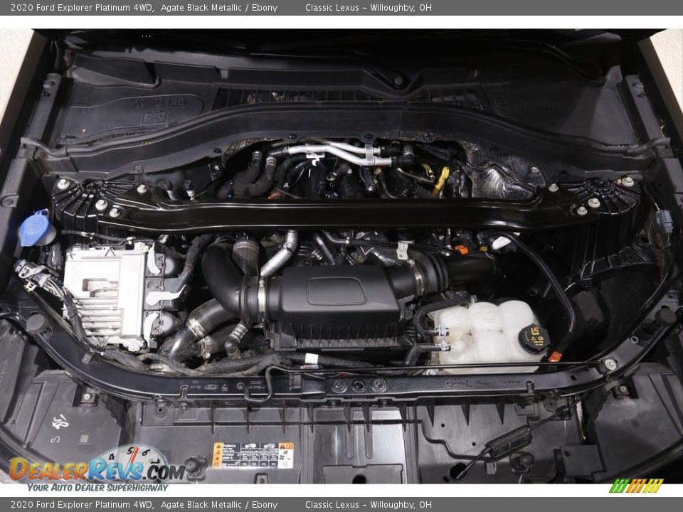 2020 Ford Explorer Platinum 4WD Agate Black Metallic / Ebony Photo #22