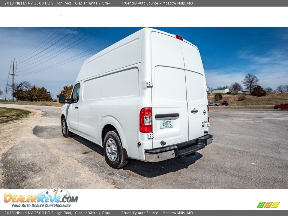 2013 Nissan NV 2500 HD S High Roof Glacier White / Gray Photo #6