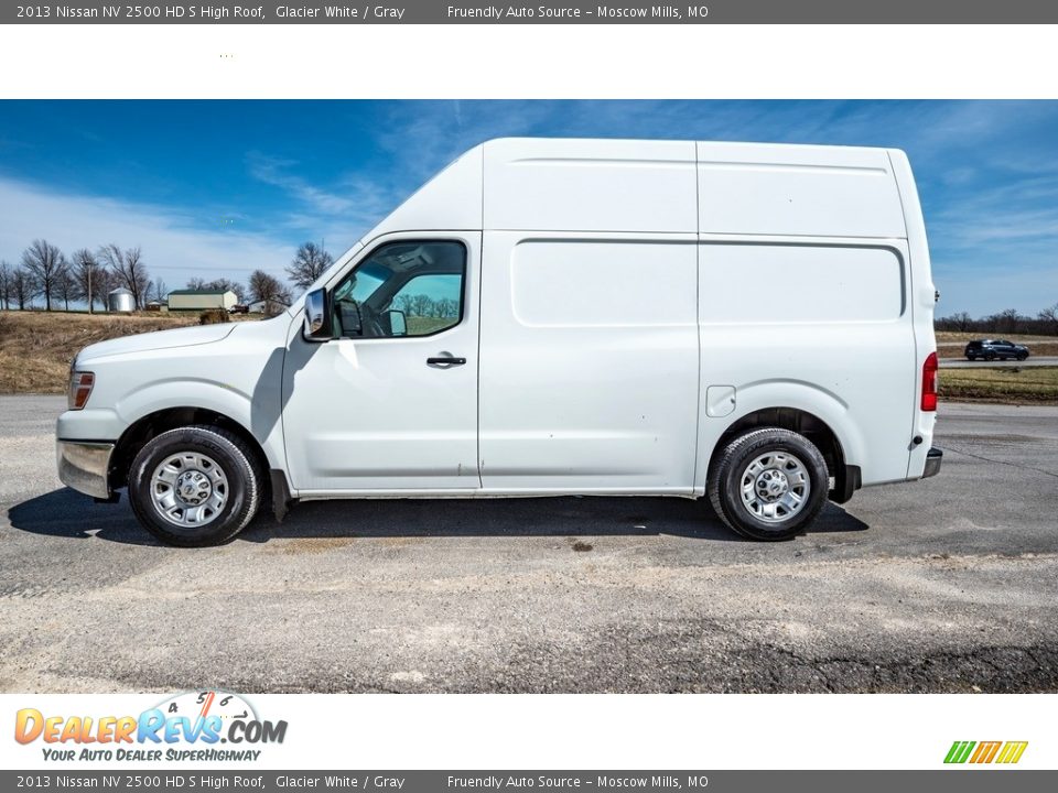 2013 Nissan NV 2500 HD S High Roof Glacier White / Gray Photo #7