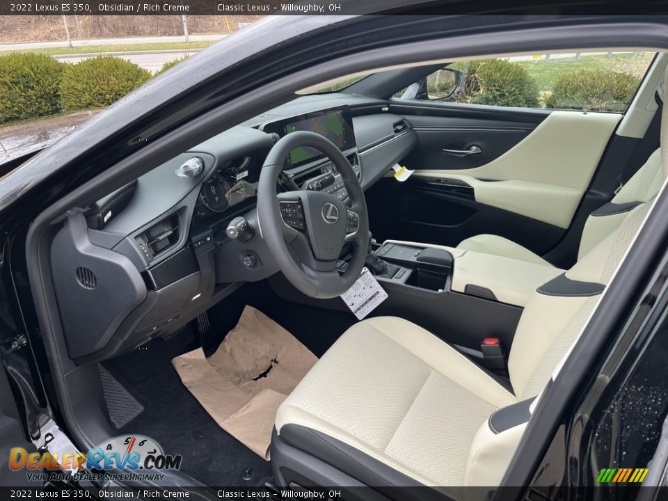 Rich Creme Interior - 2022 Lexus ES 350 Photo #2