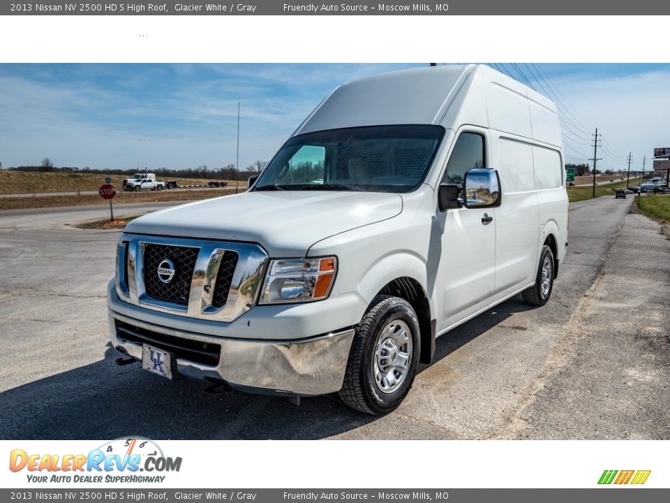 2013 Nissan NV 2500 HD S High Roof Glacier White / Gray Photo #8