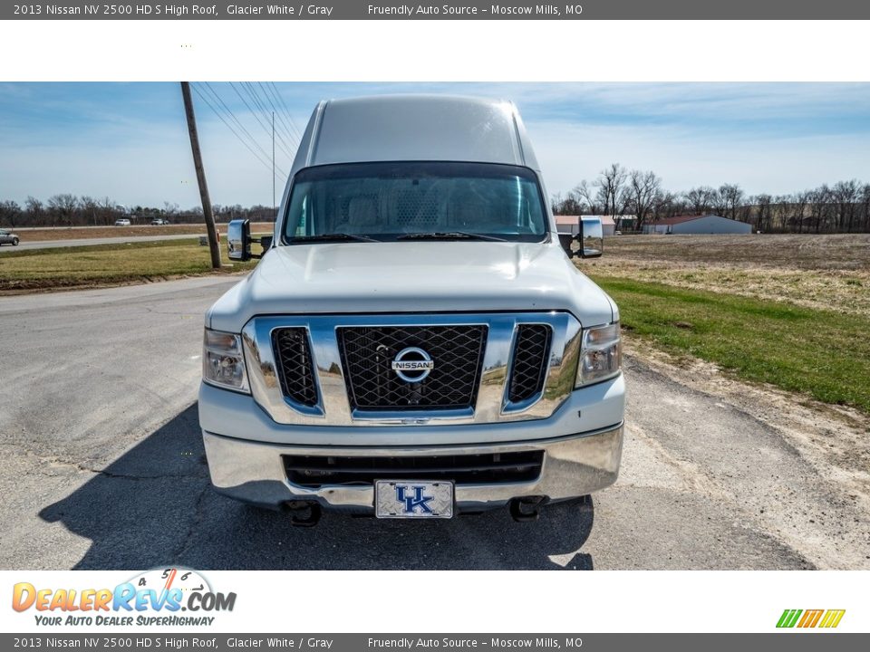 2013 Nissan NV 2500 HD S High Roof Glacier White / Gray Photo #9