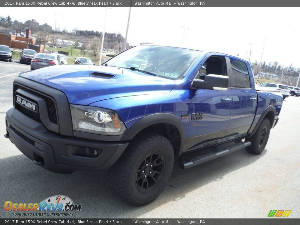 2017 Ram 1500 Rebel Crew Cab 4x4 Blue Streak Pearl / Black Photo #8