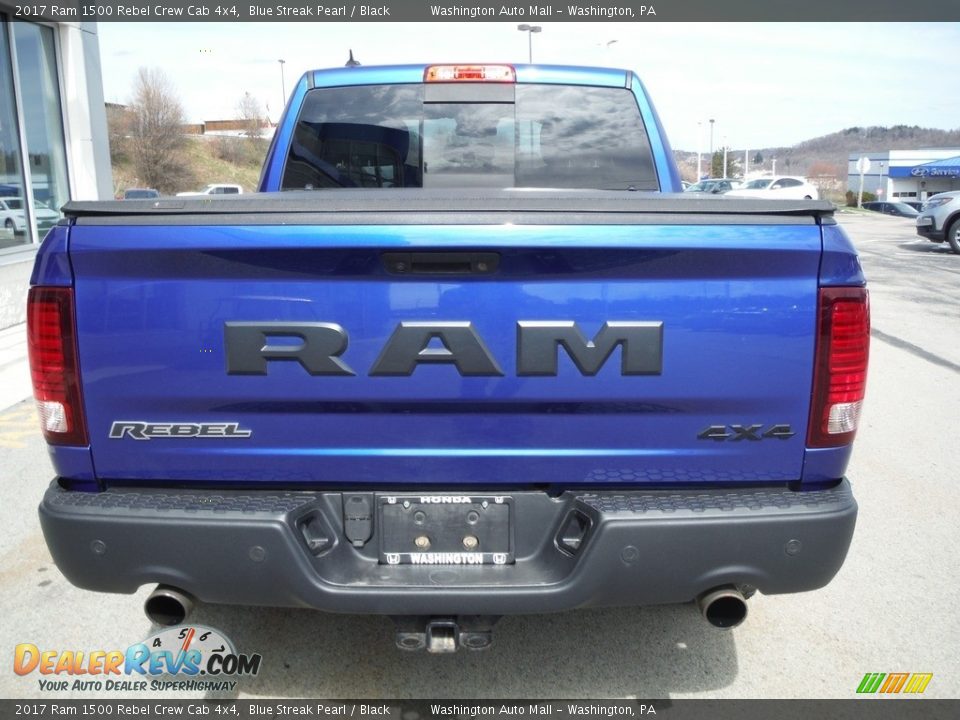 2017 Ram 1500 Rebel Crew Cab 4x4 Blue Streak Pearl / Black Photo #11