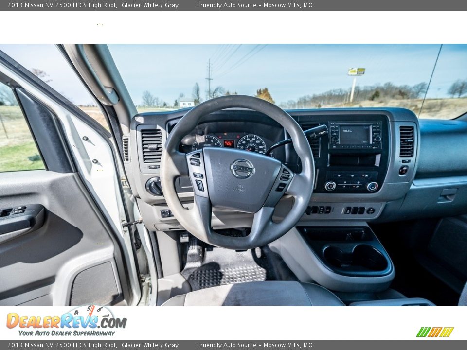 2013 Nissan NV 2500 HD S High Roof Glacier White / Gray Photo #26