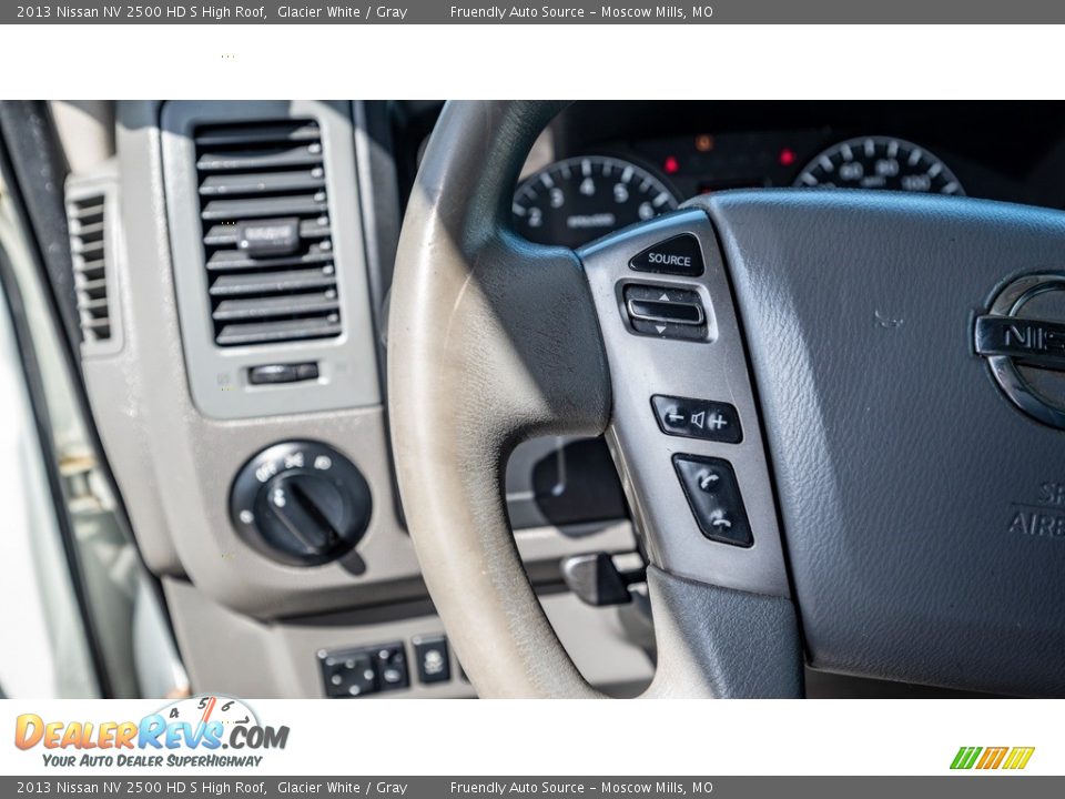 2013 Nissan NV 2500 HD S High Roof Glacier White / Gray Photo #27