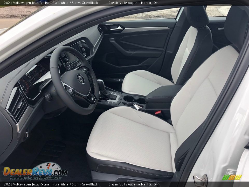 Storm Gray/Black Interior - 2021 Volkswagen Jetta R-Line Photo #2