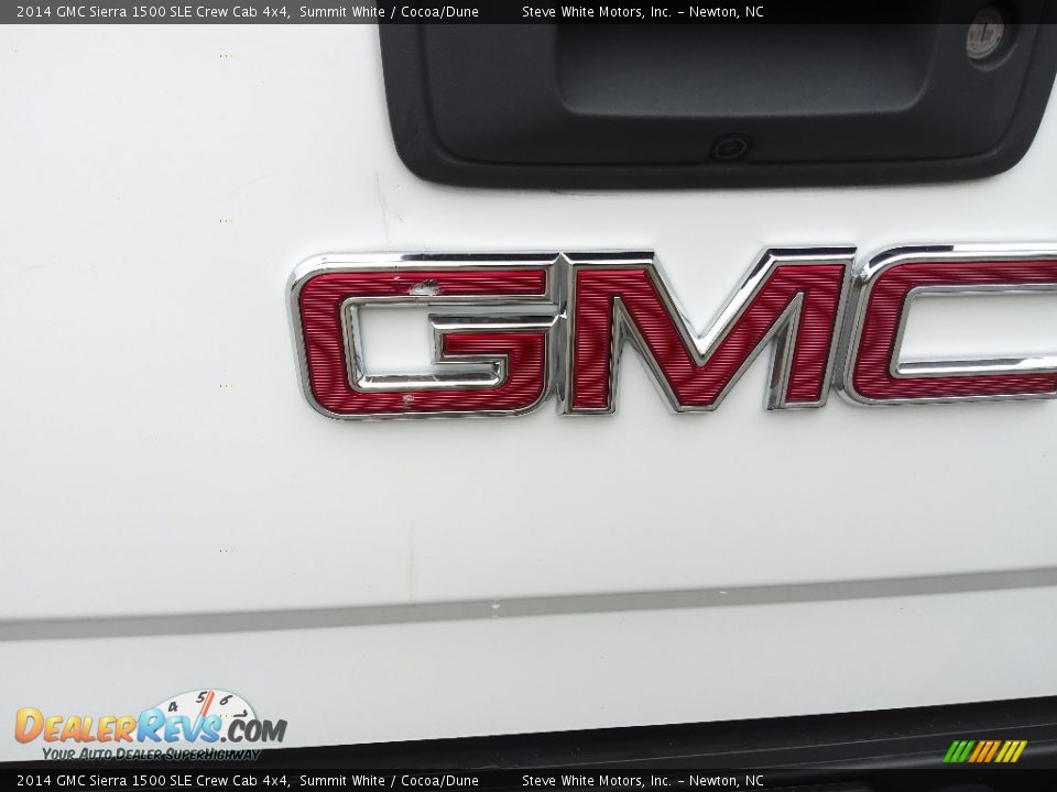 2014 GMC Sierra 1500 SLE Crew Cab 4x4 Summit White / Cocoa/Dune Photo #8