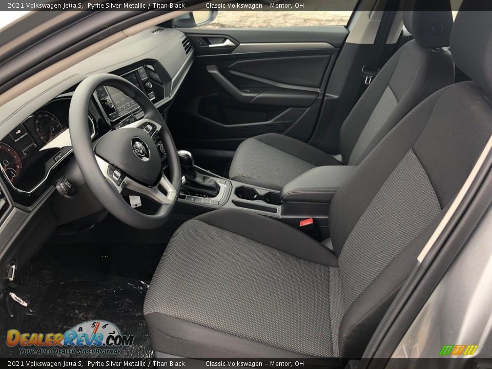 Titan Black Interior - 2021 Volkswagen Jetta S Photo #2