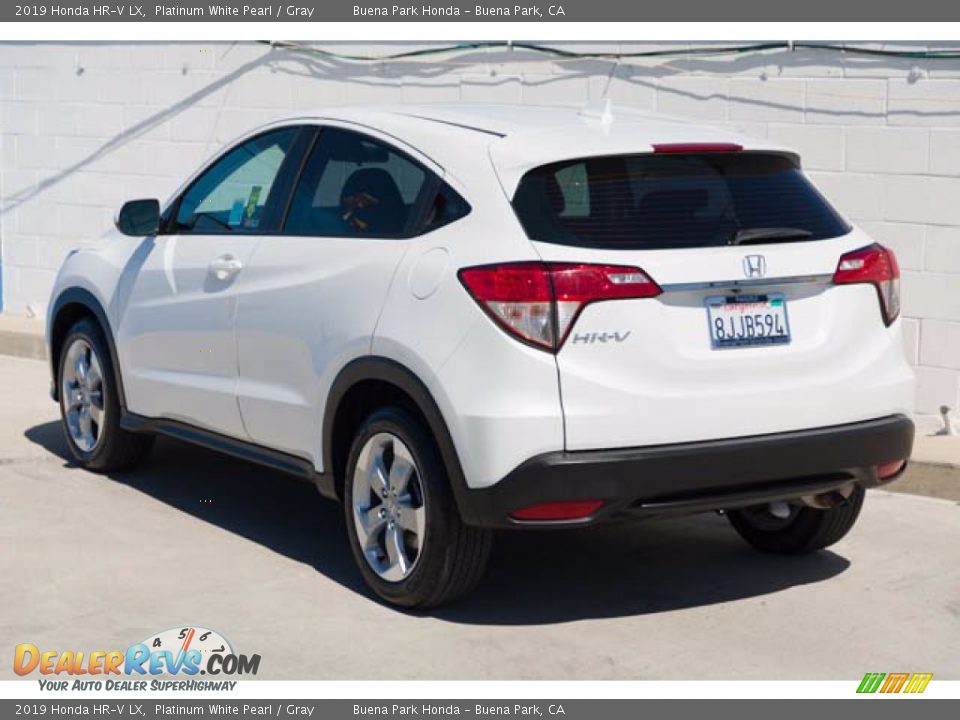 2019 Honda HR-V LX Platinum White Pearl / Gray Photo #2