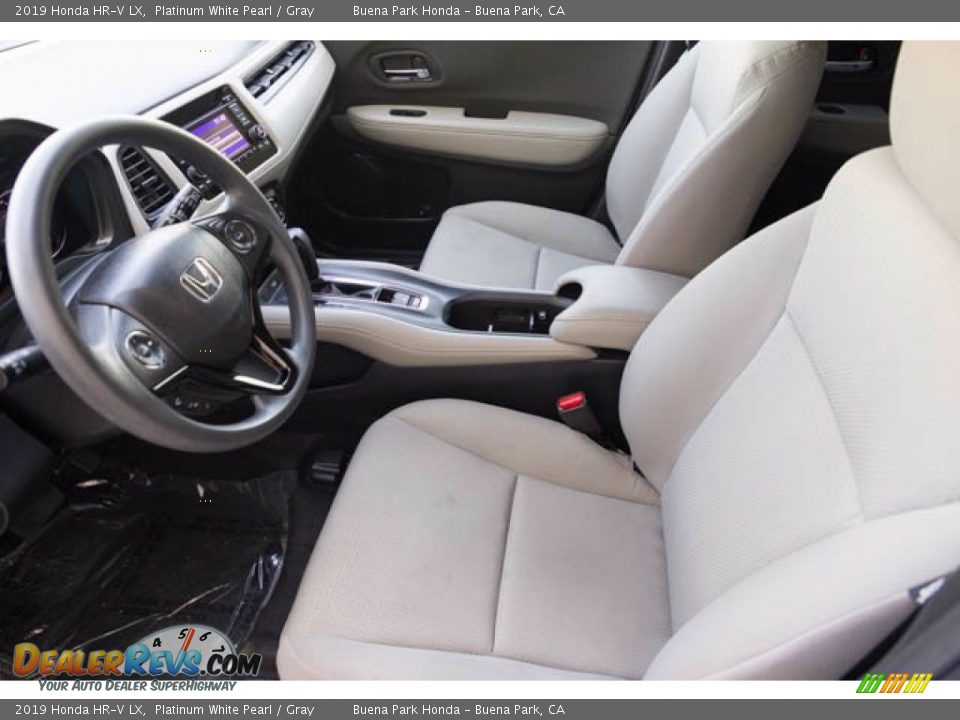 2019 Honda HR-V LX Platinum White Pearl / Gray Photo #3