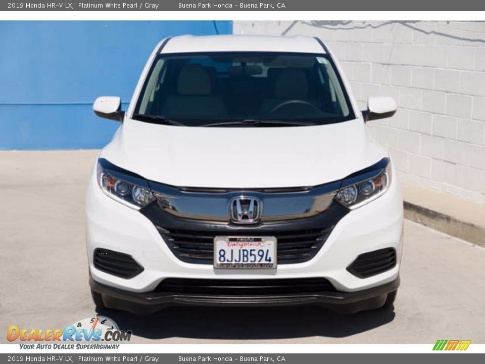 2019 Honda HR-V LX Platinum White Pearl / Gray Photo #7