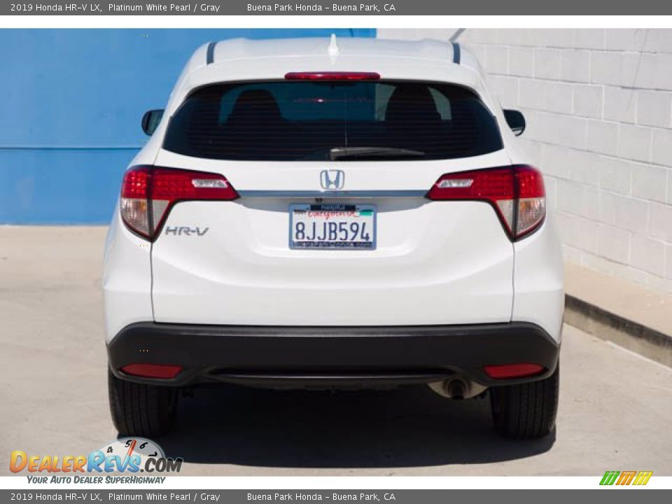 2019 Honda HR-V LX Platinum White Pearl / Gray Photo #11