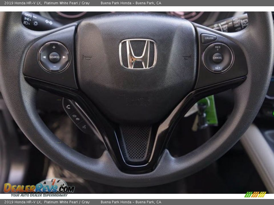 2019 Honda HR-V LX Platinum White Pearl / Gray Photo #15