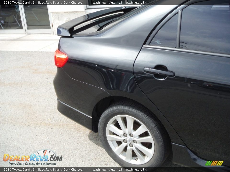 2010 Toyota Corolla S Black Sand Pearl / Dark Charcoal Photo #4