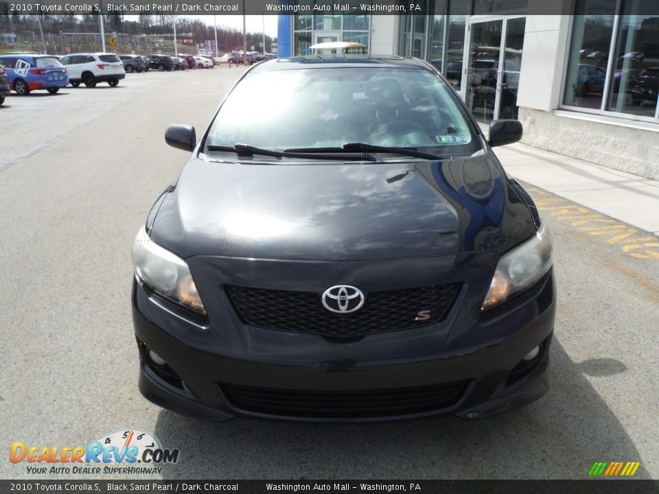 2010 Toyota Corolla S Black Sand Pearl / Dark Charcoal Photo #5