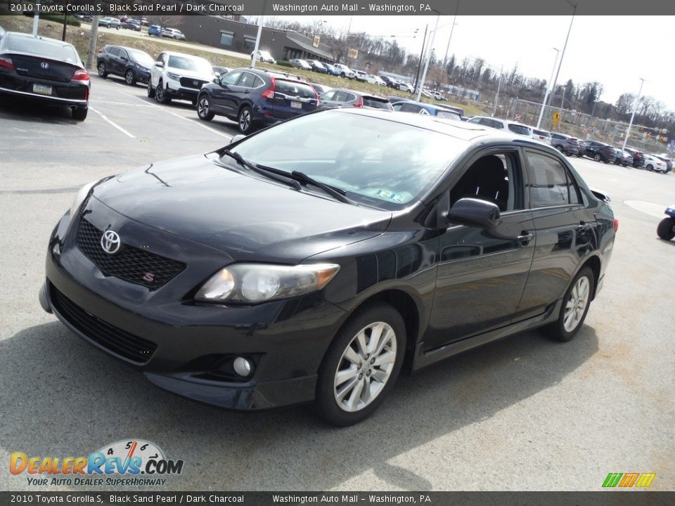 2010 Toyota Corolla S Black Sand Pearl / Dark Charcoal Photo #6