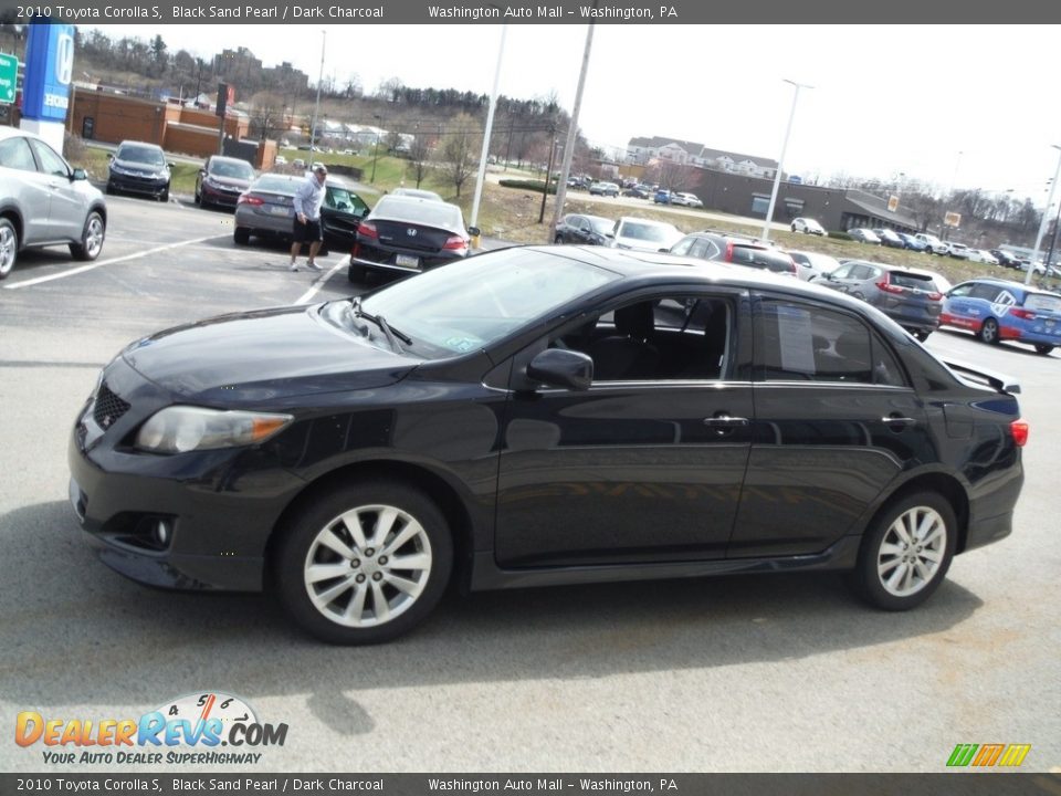 2010 Toyota Corolla S Black Sand Pearl / Dark Charcoal Photo #7