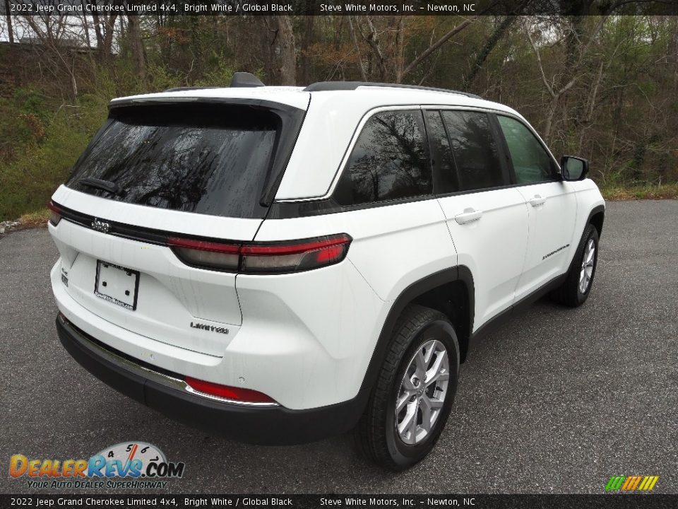 2022 Jeep Grand Cherokee Limited 4x4 Bright White / Global Black Photo #6