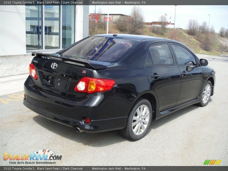 2010 Toyota Corolla S Black Sand Pearl / Dark Charcoal Photo #10