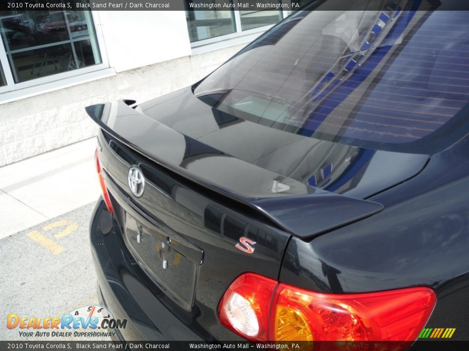 2010 Toyota Corolla S Black Sand Pearl / Dark Charcoal Photo #11