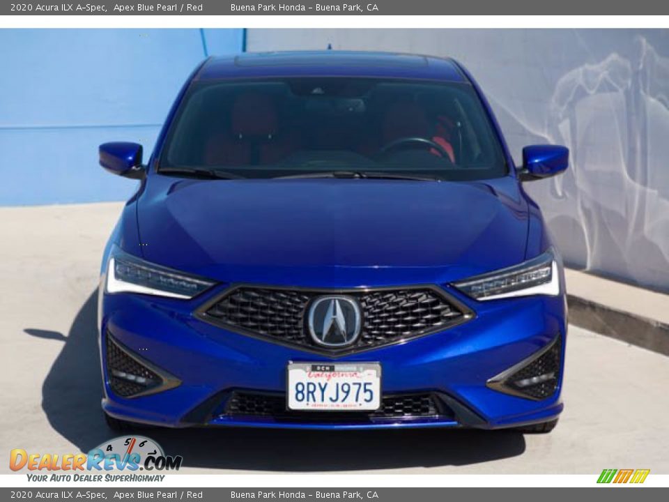 2020 Acura ILX A-Spec Apex Blue Pearl / Red Photo #7