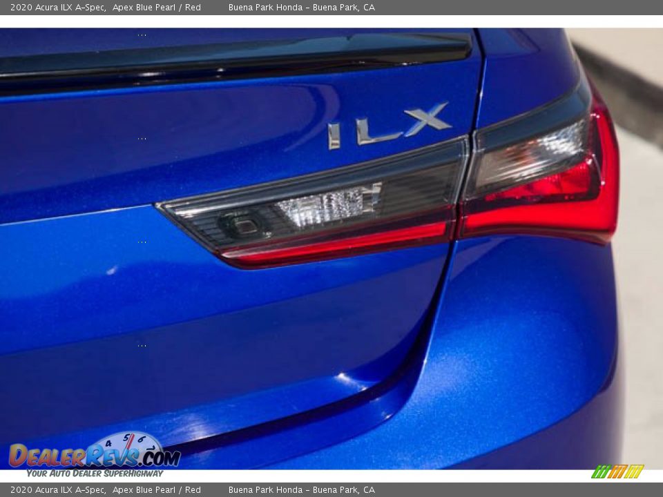 2020 Acura ILX A-Spec Apex Blue Pearl / Red Photo #11
