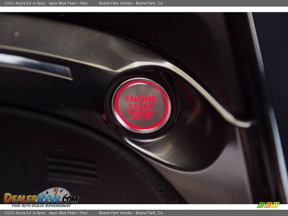 2020 Acura ILX A-Spec Apex Blue Pearl / Red Photo #14