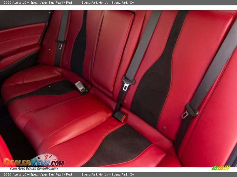 2020 Acura ILX A-Spec Apex Blue Pearl / Red Photo #17