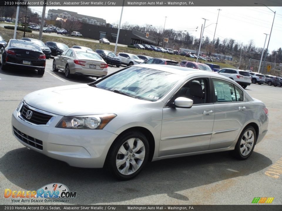 2010 Honda Accord EX-L Sedan Alabaster Silver Metallic / Gray Photo #6