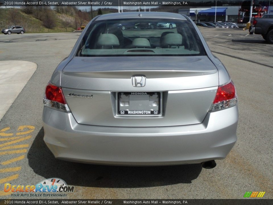 2010 Honda Accord EX-L Sedan Alabaster Silver Metallic / Gray Photo #9