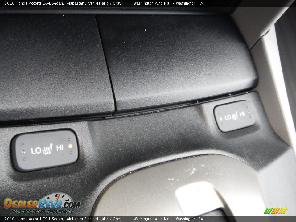 2010 Honda Accord EX-L Sedan Alabaster Silver Metallic / Gray Photo #20