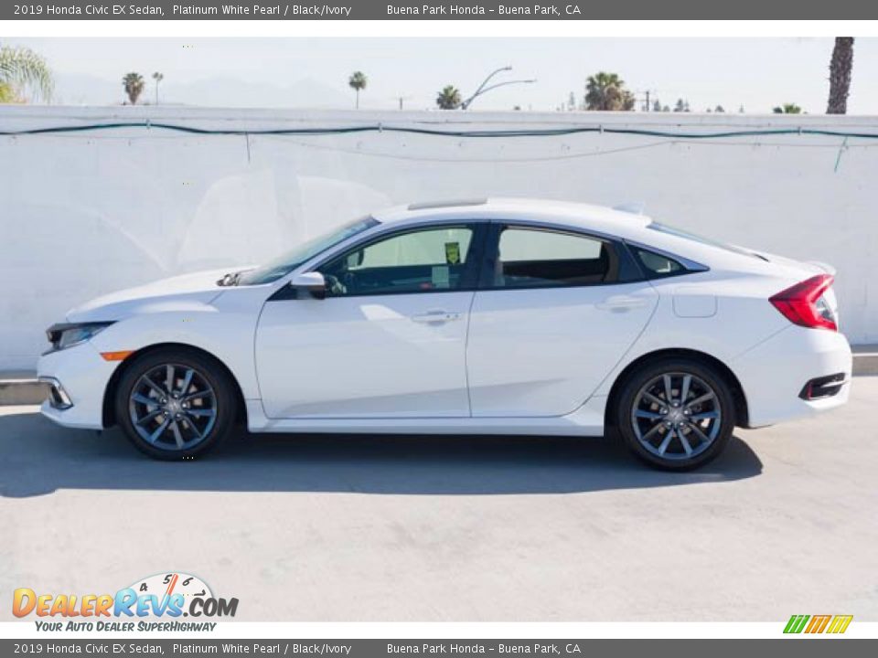 2019 Honda Civic EX Sedan Platinum White Pearl / Black/Ivory Photo #8