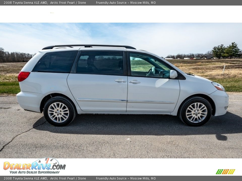 2008 Toyota Sienna XLE AWD Arctic Frost Pearl / Stone Photo #3