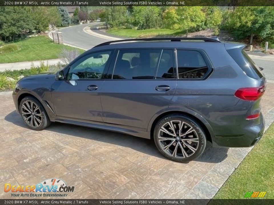 2020 BMW X7 M50i Arctic Grey Metallic / Tartufo Photo #1