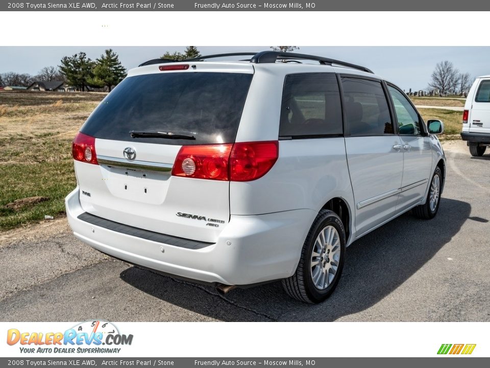 2008 Toyota Sienna XLE AWD Arctic Frost Pearl / Stone Photo #4