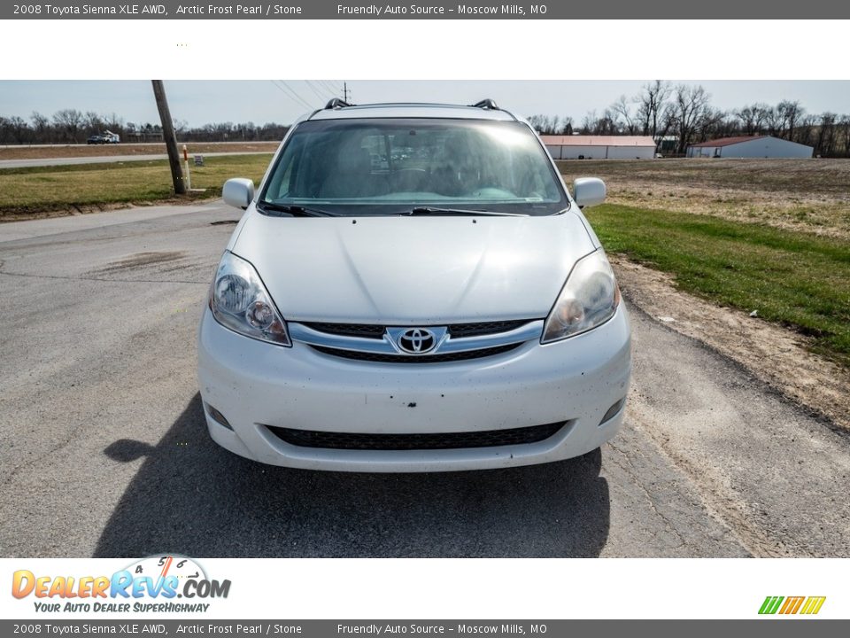 2008 Toyota Sienna XLE AWD Arctic Frost Pearl / Stone Photo #9
