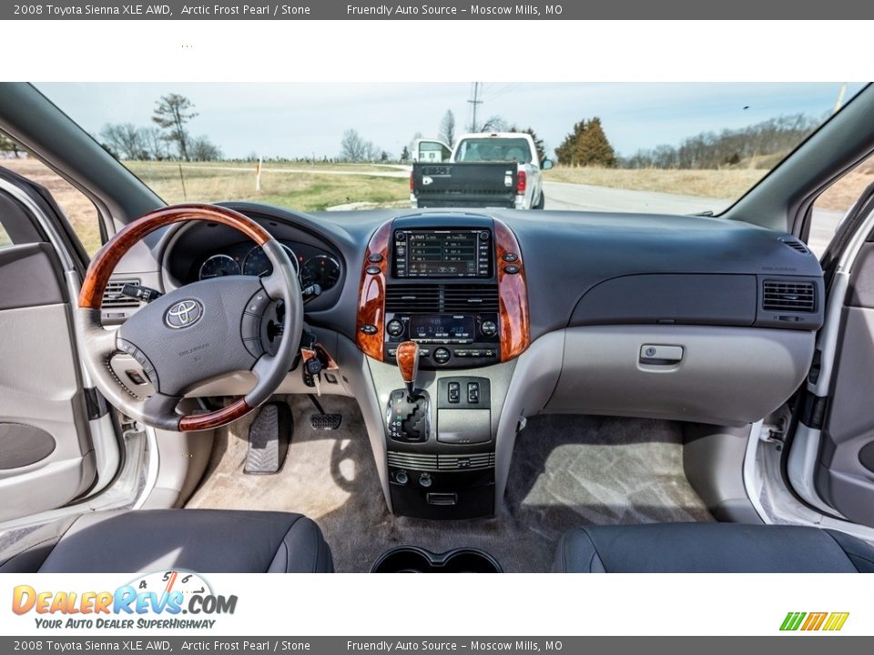 2008 Toyota Sienna XLE AWD Arctic Frost Pearl / Stone Photo #27