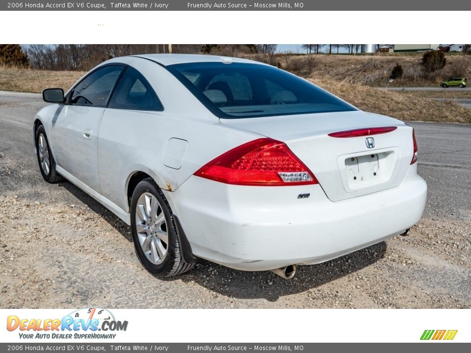 2006 Honda Accord EX V6 Coupe Taffeta White / Ivory Photo #6