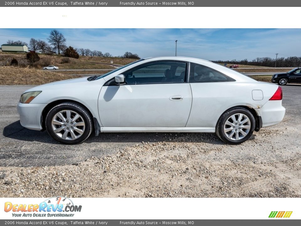 2006 Honda Accord EX V6 Coupe Taffeta White / Ivory Photo #7