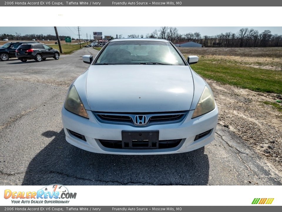 2006 Honda Accord EX V6 Coupe Taffeta White / Ivory Photo #9