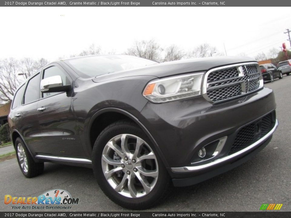 2017 Dodge Durango Citadel AWD Granite Metallic / Black/Light Frost Beige Photo #1