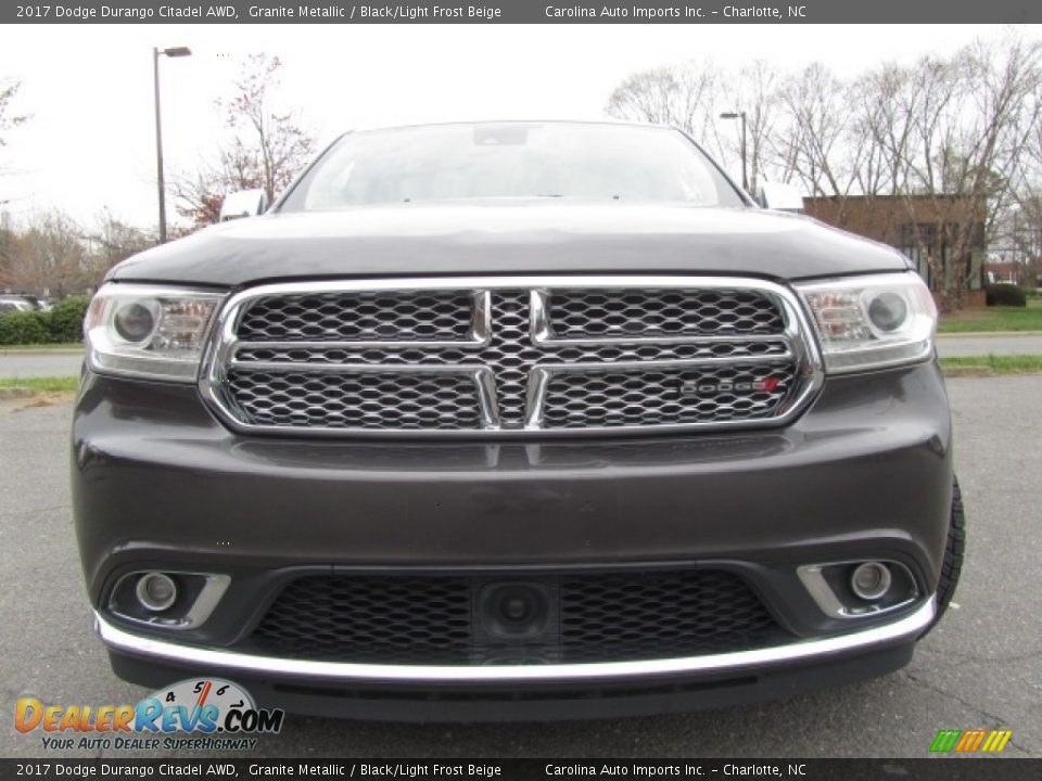 2017 Dodge Durango Citadel AWD Granite Metallic / Black/Light Frost Beige Photo #4