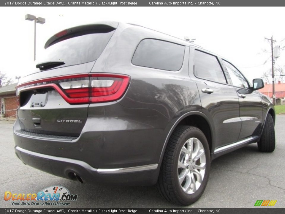 2017 Dodge Durango Citadel AWD Granite Metallic / Black/Light Frost Beige Photo #8