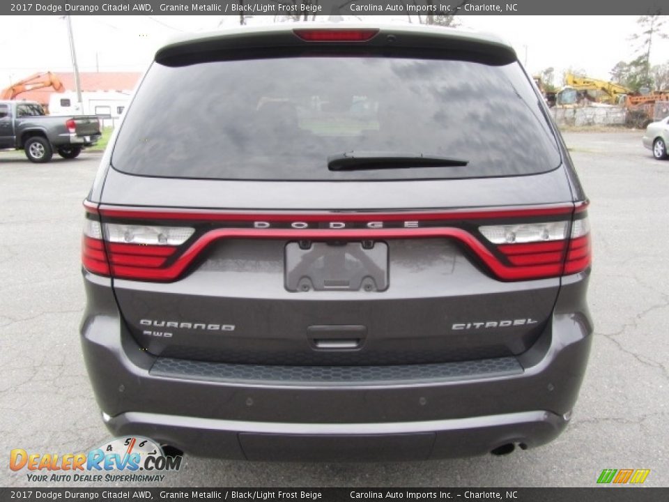 2017 Dodge Durango Citadel AWD Granite Metallic / Black/Light Frost Beige Photo #9