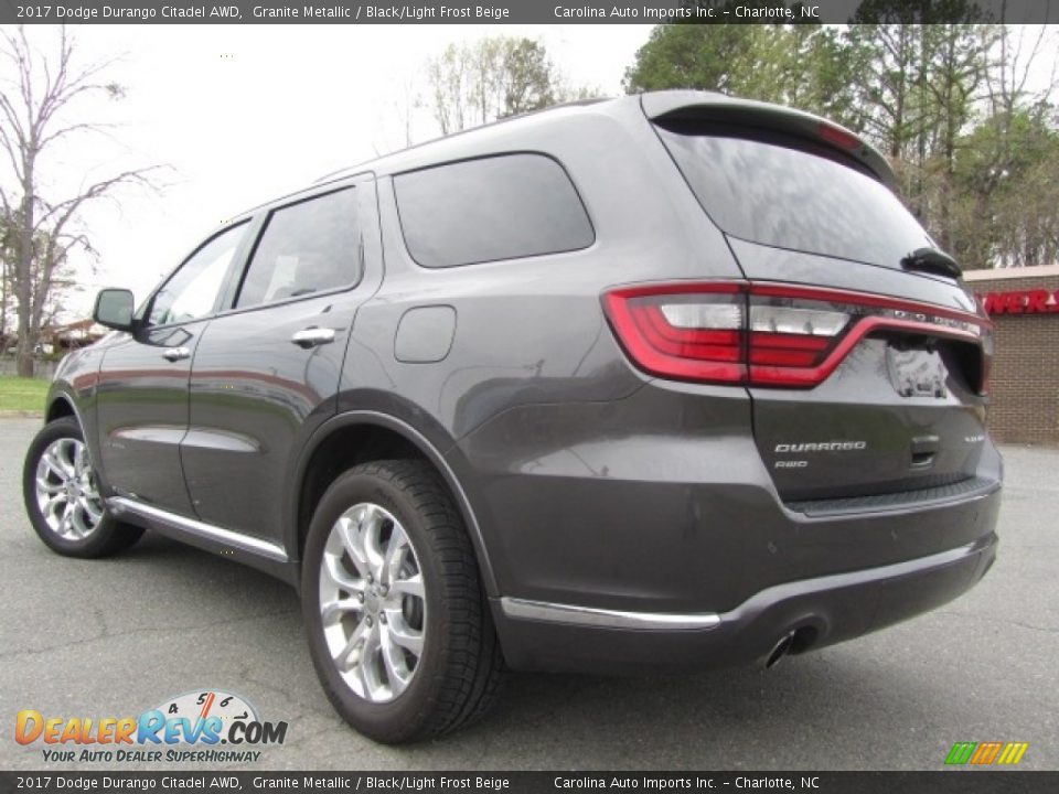 2017 Dodge Durango Citadel AWD Granite Metallic / Black/Light Frost Beige Photo #10