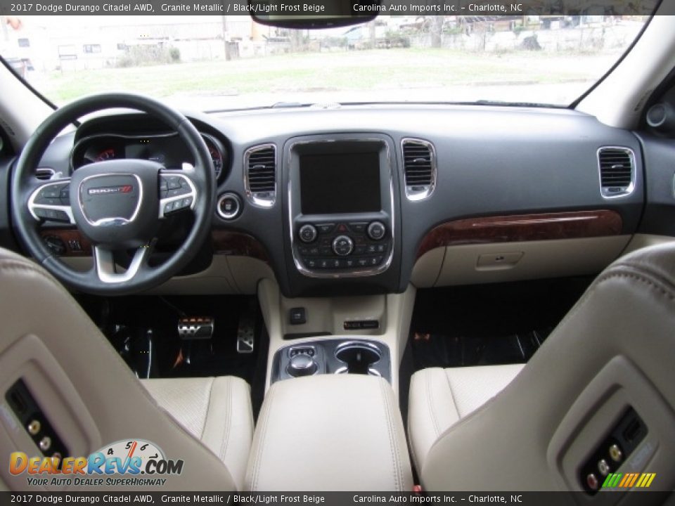 Black/Light Frost Beige Interior - 2017 Dodge Durango Citadel AWD Photo #13